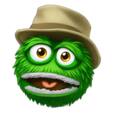 Oscar the grouch golf sticker