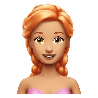 Attractive Barbie ginger fairy sticker
