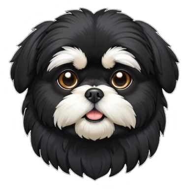 black Shih-Tzu sticker