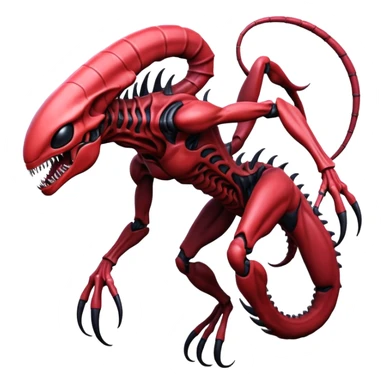 Abstract Venom-Xenomorph-Genesect-ET-hybrid-fantasy-creature sticker