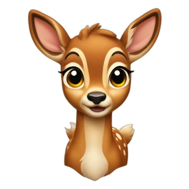 bambi deer sticker
