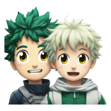 izuku midoriya from mha with child sticker
