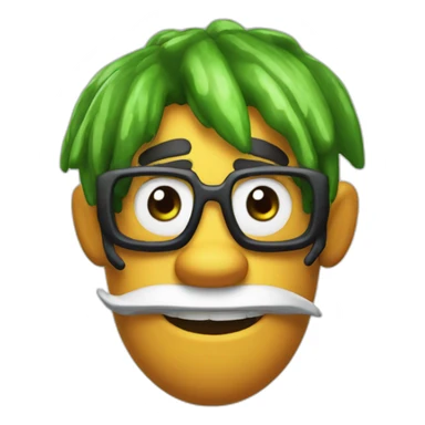 Splatoon with goofy look sticker