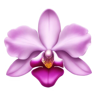 Pink orchid sticker