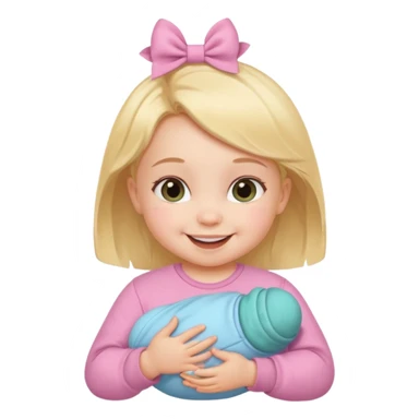 Baby Girl, Different Pose, different outfit, single Baby Girl only. sticker