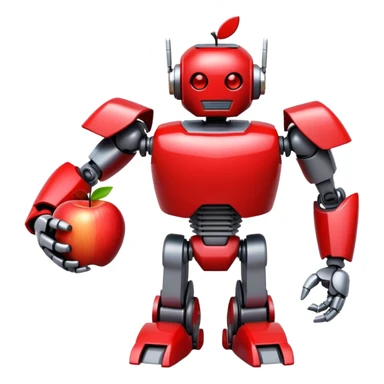 transformer robot green apple sticker