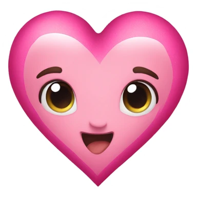 Christmas heart pink sticker