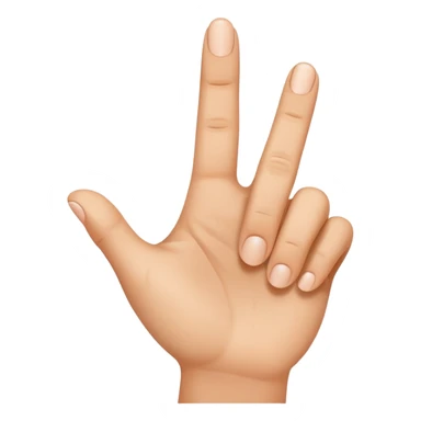 Point finger sticker