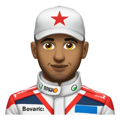 Lewis Hamilton in slavic outfit sticker