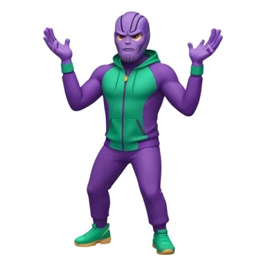 Thanos in squid game sticker