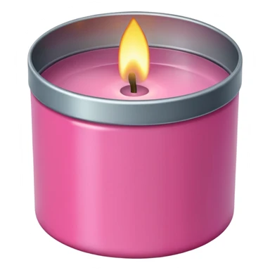 pink candle tin sticker