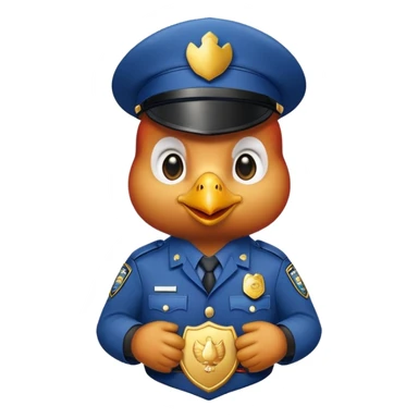 Chicken cop  sticker
