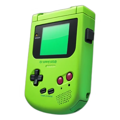 Lime green gameboy color sticker