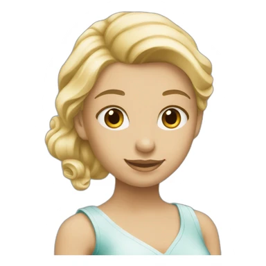 blond girl holding monopoly box sticker