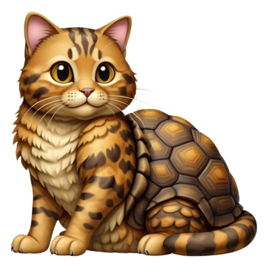 cinematic-[tortoise shell tabby cat]-realistic-full-body-sitting-emoji,-tail-curled-playfully-around-its-paws,-head-tilted-dramatically,-scruffy-[tortoise shell]-fur,-simplified-yet-realistic-focused-features,-highly-detailed,-glowing-with-an-almost-sarcastic-glow sticker