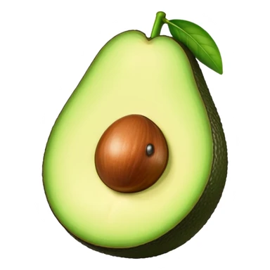 Avocado with big lips sticker