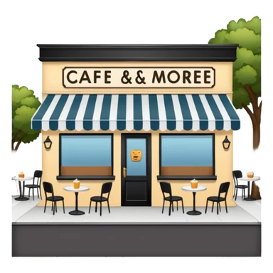 Cafe named poor store & More sticker