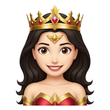 Haz un emote de una mujer maravilla sticker