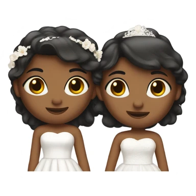2 girls getting married  sticker