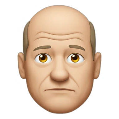 Olaf Scholz overthinking sticker