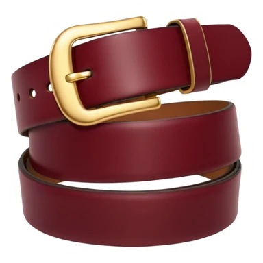 Burgundy belt sticker