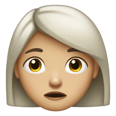 A girl who is tired and crying sticker