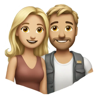 Australian Couple love sticker