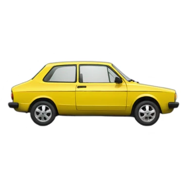Yellow Skoda 120 sticker