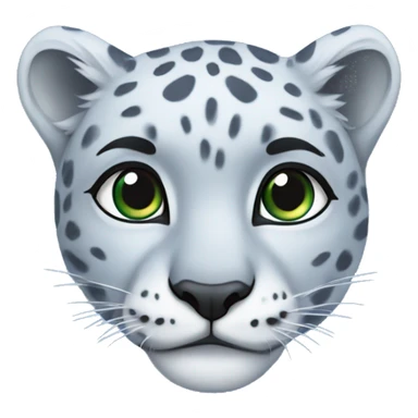 a snow leopard in a blue T-shirt with “ITMO” written on it. sticker