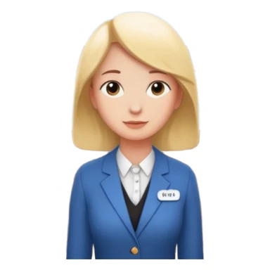 A thinking person with a thought cloud showing a modern hotel reception — front desk, receptionist, suitcases, cozy lighting. Cute emoji style, soft and clean.
 sticker