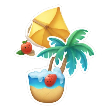 cute summer emojis sticker