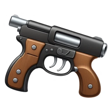 Gun with a bow sticker