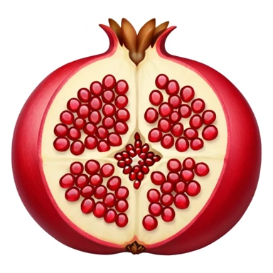 Half Open Pomegranate sticker