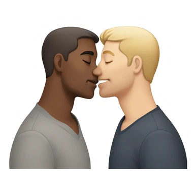 Gay kiss sticker