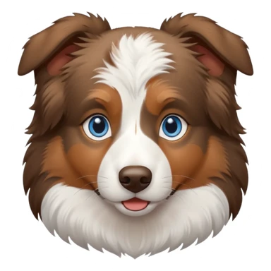 Australian shepherd with blue eyes sticker