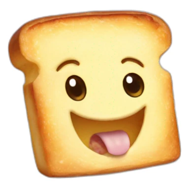 Bébé qui mange un croque monsieur sticker