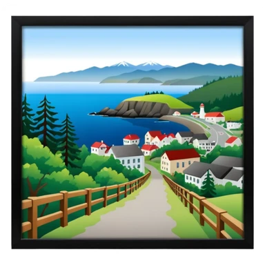 Port Angeles Washington town with walking trail sticker