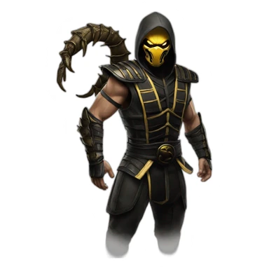 Scorpion mortal Kombat sticker