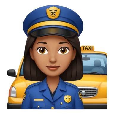  taxi driver woman sticker