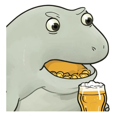 white whale with beer sticker