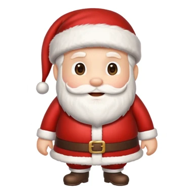 papai noel fofinho de corpo inteiro sticker