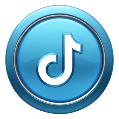 Crea la verificación de tik tok  con un bien de color celeste sticker