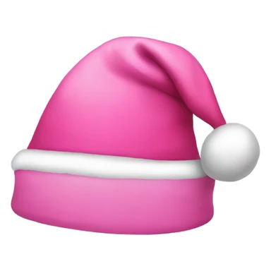 pink santa hat sticker