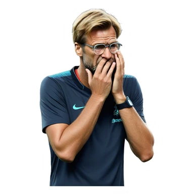 Jurgen Klopp facepalm emoji sticker