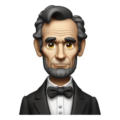 Abraham Lincoln playing golf sticker