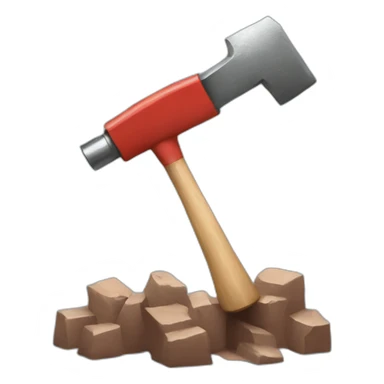 Elon musk hitting Twitter logo with a hammer sticker