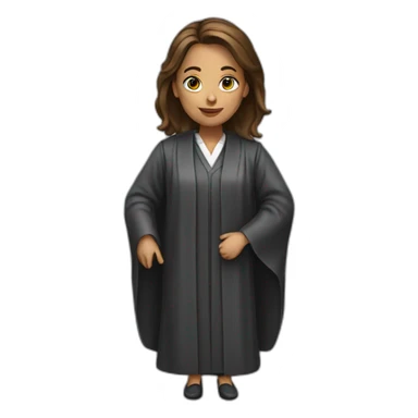lawyer women Wearing a robe sticker