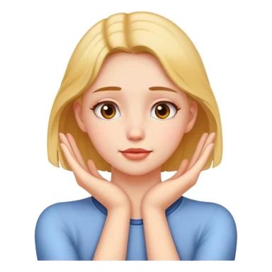 girl with hands on her neck  sticker