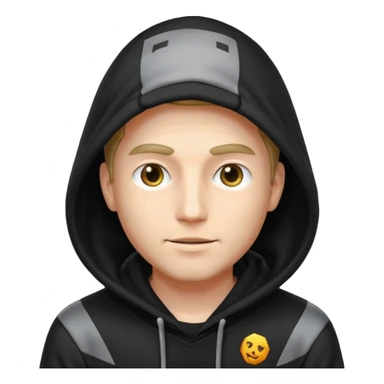 rich crypto billionaire who wants to hide from the world, blurry face sticker