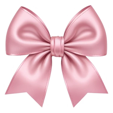 light pink ribbon bow sticker